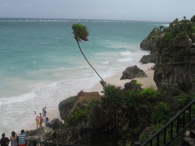 Beach at Tulum Mayan Ruins